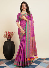 Sublime Saree in Purple Colour